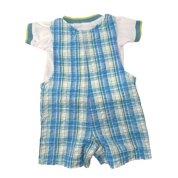 Baby Boy's - Bibbed Shorts & Shirt, Romper, Shorts & Body‎ Suit - Size 3-6 M - Picture 3 of 13